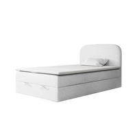 BOXBETT BOUCLE 3 120 x 200 Weiss - Weiß, Textil/Metall (120/200cm) - VLR BEDS