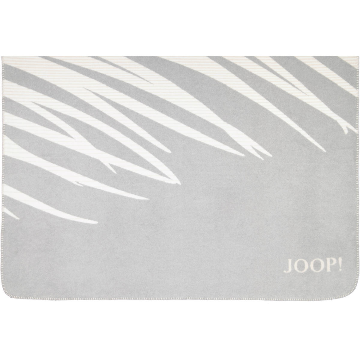 WOHNDECKE LEAF STEIN - Grau, Textil (150/200cm) - Joop!