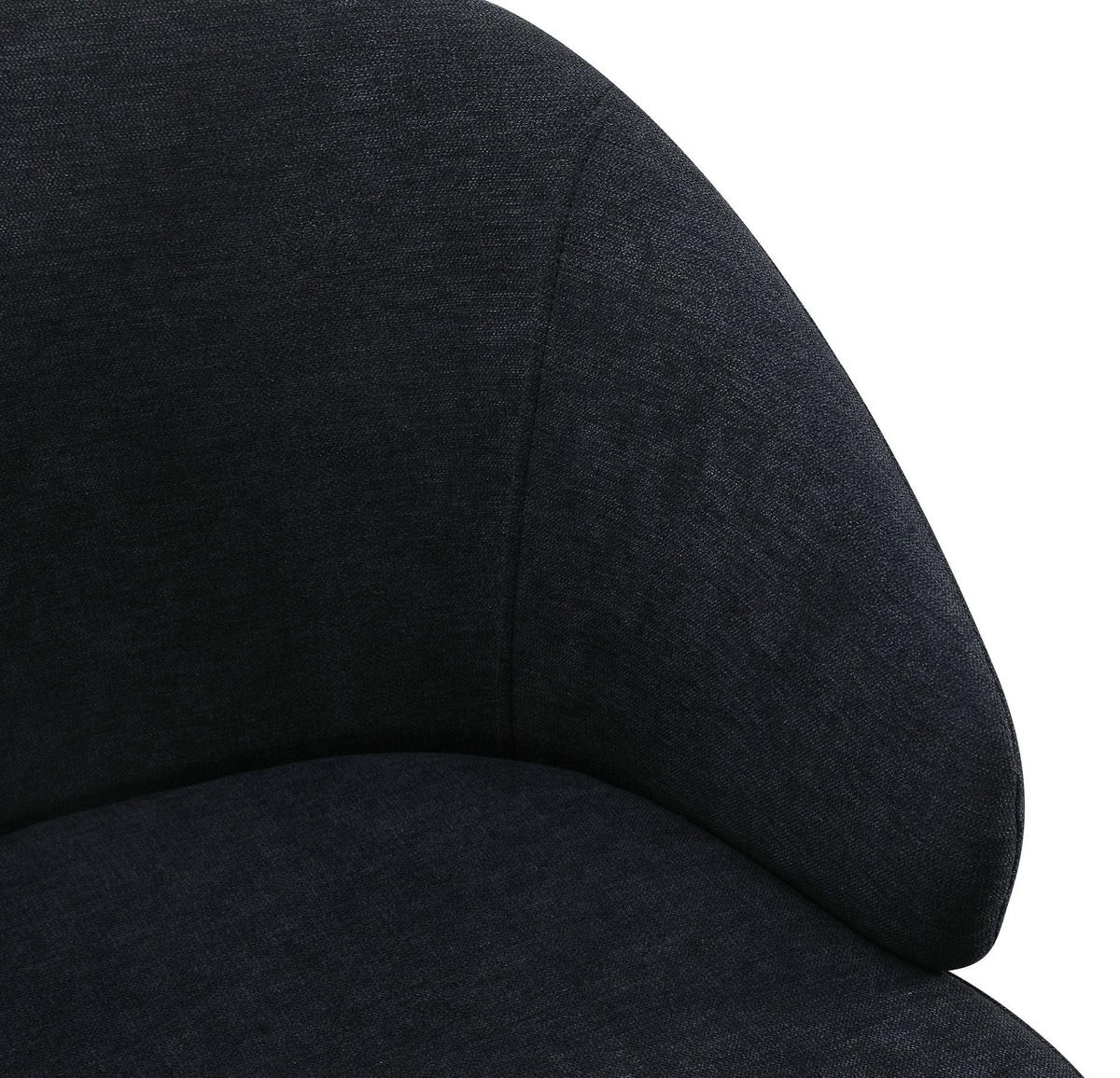 POLSTERSTUHL Atiblle Graphitgrau - Schwarz, Textil/Metall (52/79.5/58.5cm) - Selsey