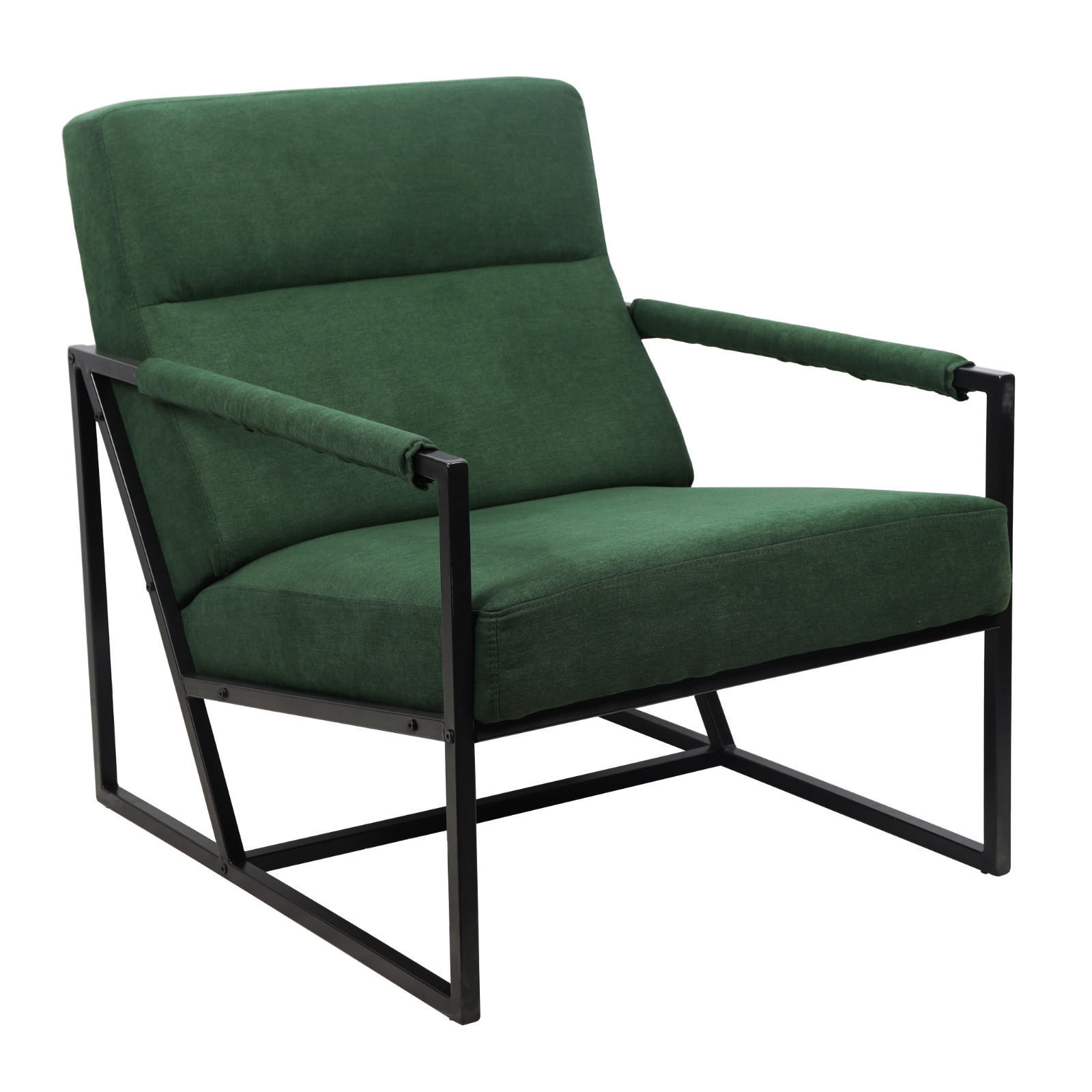 LOUNGESTUHL CHRIS - Grün, Textil (66/77/82cm) - SVITA