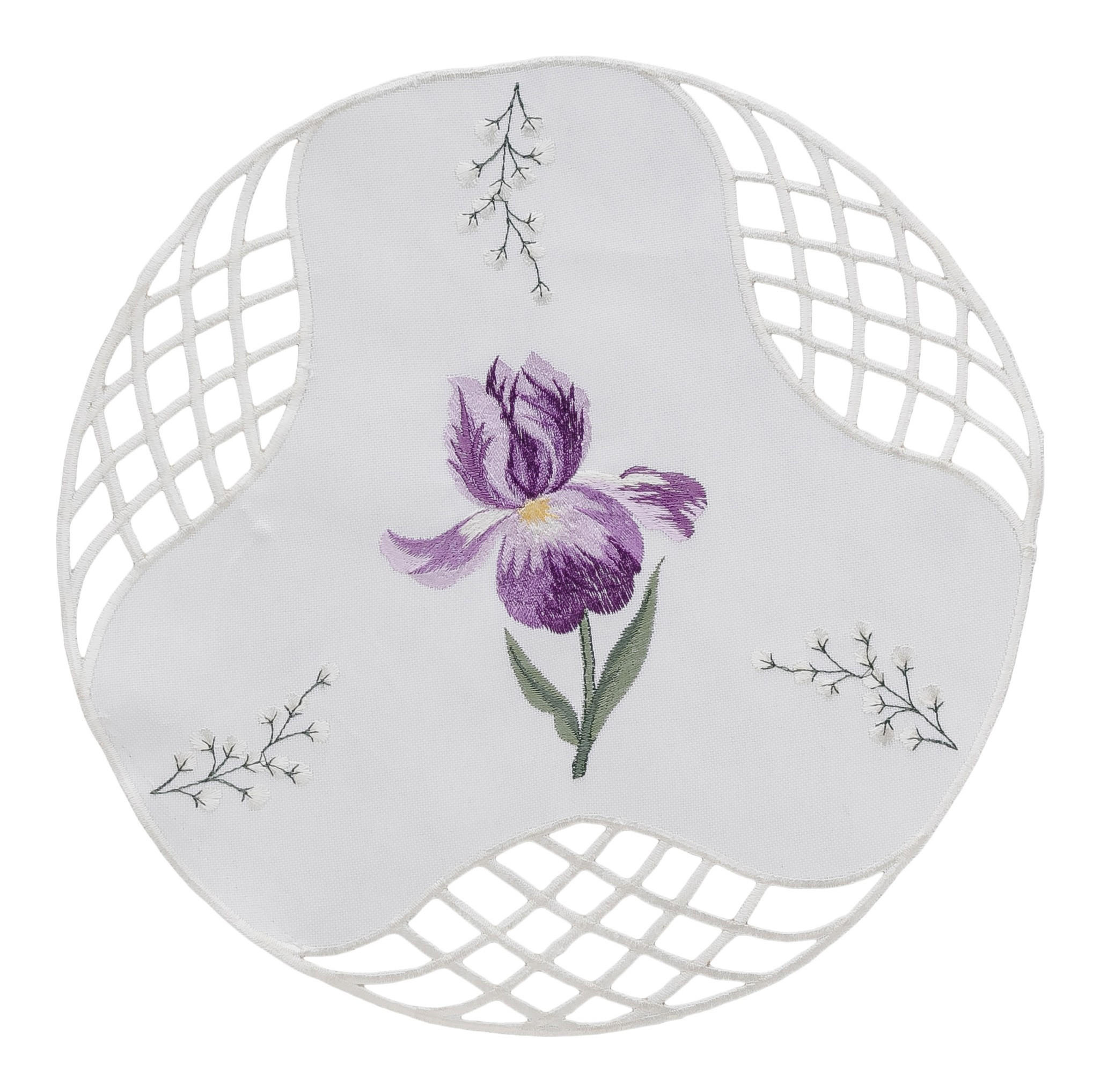 MITTELDECKE Luya - Violett, Textil (28cm) - home&you