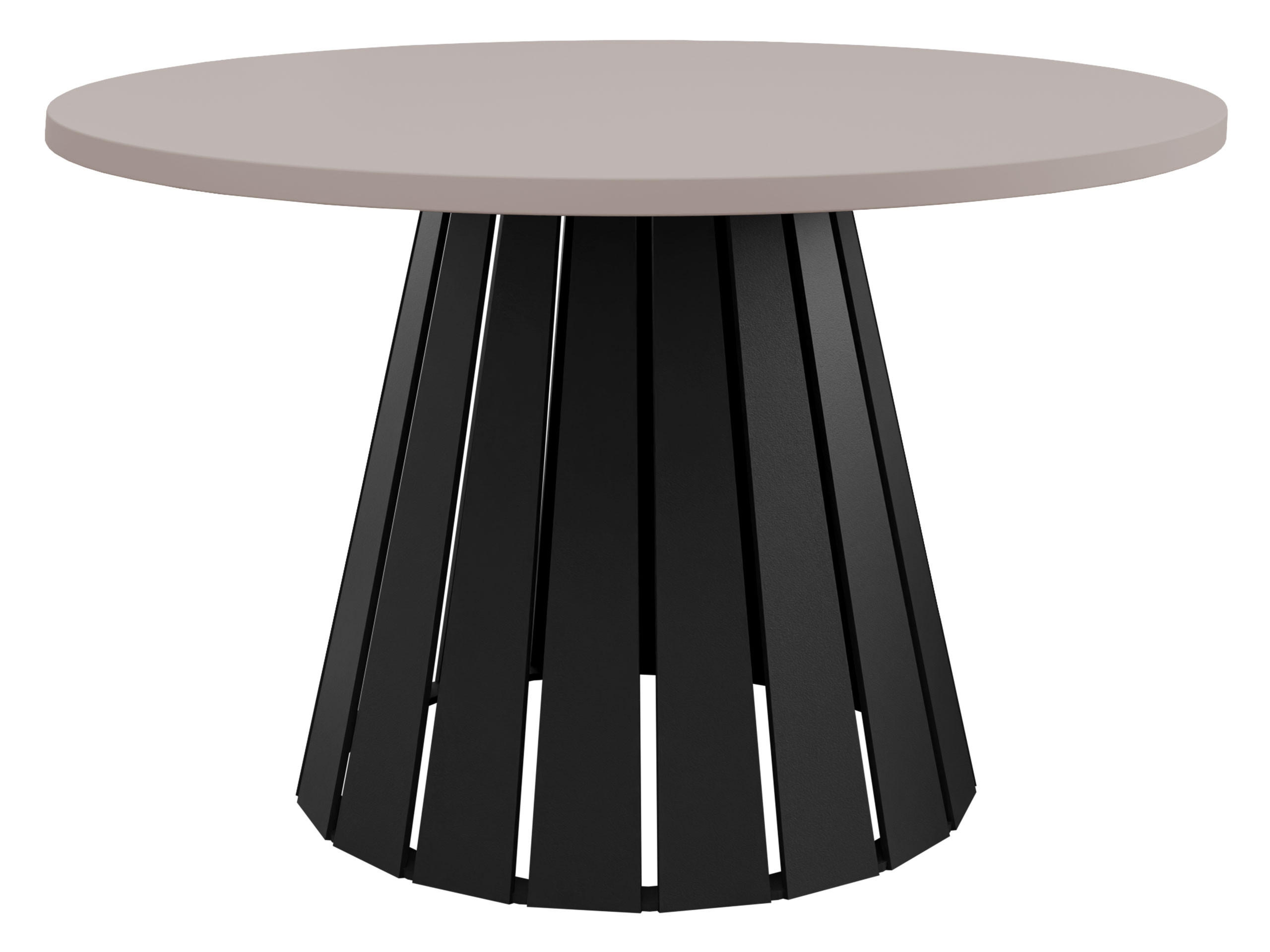 COUCHTISCH Circolo - Kaschmir/Schwarz, Holzwerkstoff/Metall (75/75/43cm) - MIRJAN24