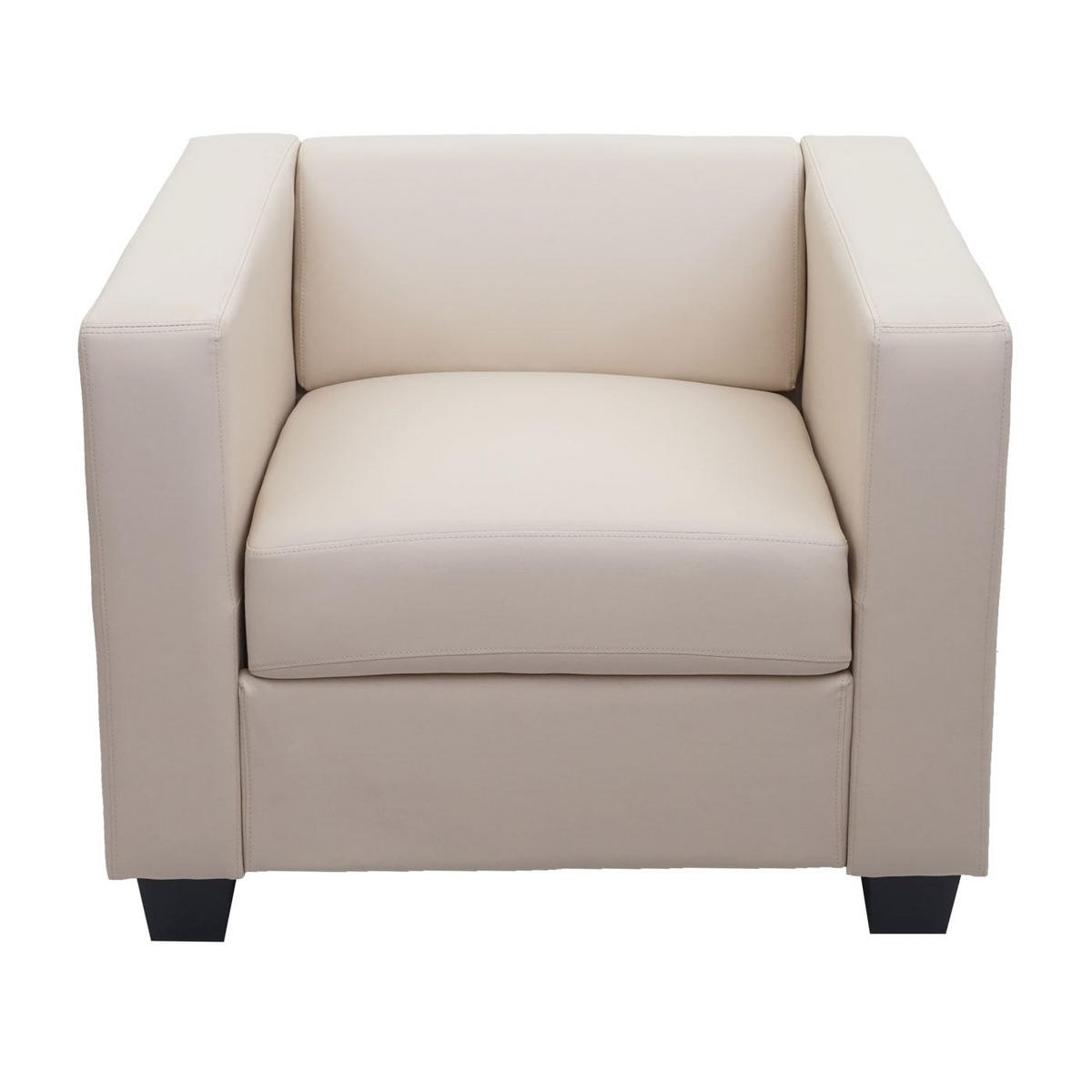 3-2-1 SOFAGARNITUR Cremeweiß - Weiß, Leder (400/70/300cm) - MCW