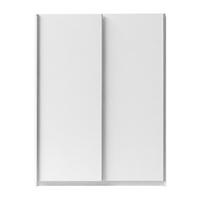 SCHWEBETÜRENSCHRANK 2-Türen 180 cm in Weiß - Weiß, Holzwerkstoff (62/198.5/180.6cm) - Home Collective