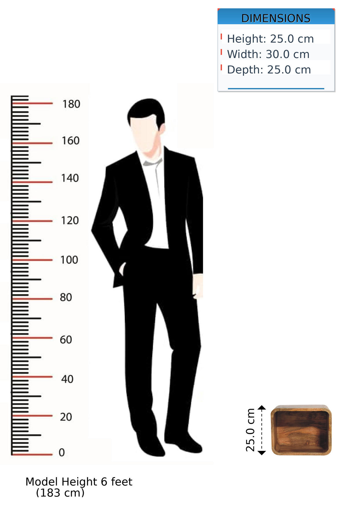 NACHTTISCH Levitate, Wandmontiert, Offenes Fach , Braun - Beige/Messingfarben, Holz/Metall (30/25/25cm) - Artisan Furniture