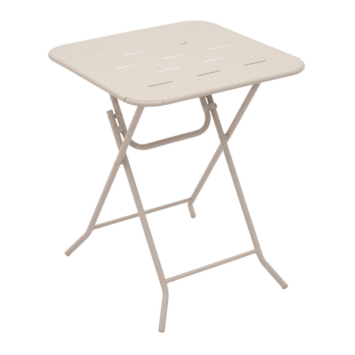 BISTRO-SET 60/60/73 cm beige aus Stahl klappbar - Beige, Metall - OKWISH