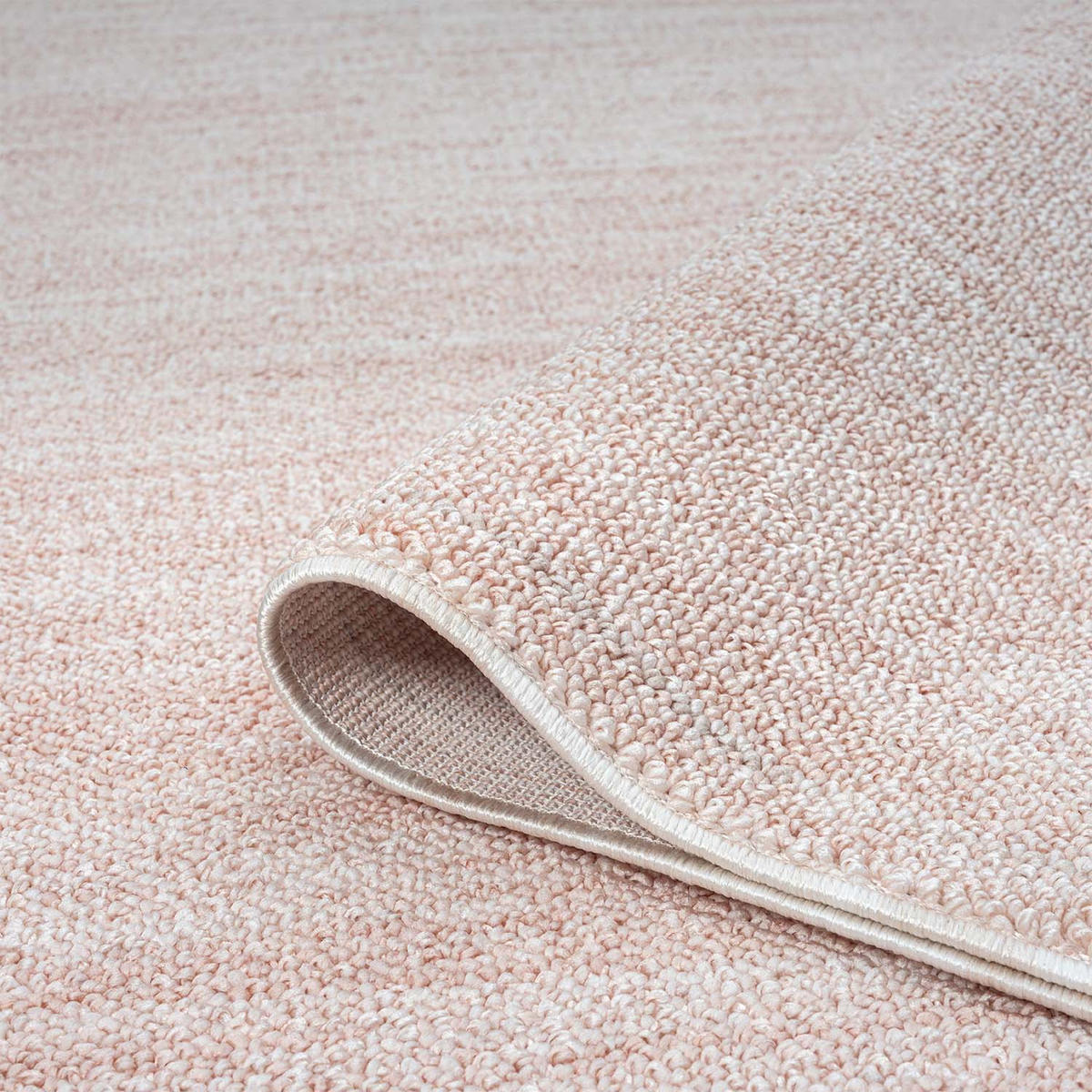 KURZFLOR-TEPPICH Clasico 0052 Rosa 200 cm Rund - Rosa, Textil (200/200cm) - carpet city