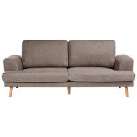 POHOVKA 3-místná Látka Hnědá Kildal - hnědá, textil (214/90/96cm) - Beliani