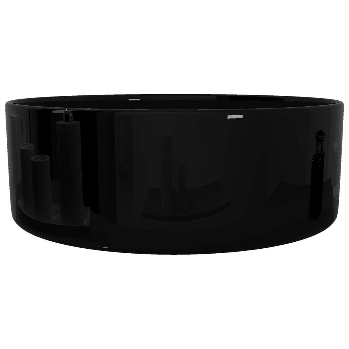 WASCHBECKEN Laabs 40/40/15 cm - Schwarz, Keramik (40/15/40cm) - Nettlife