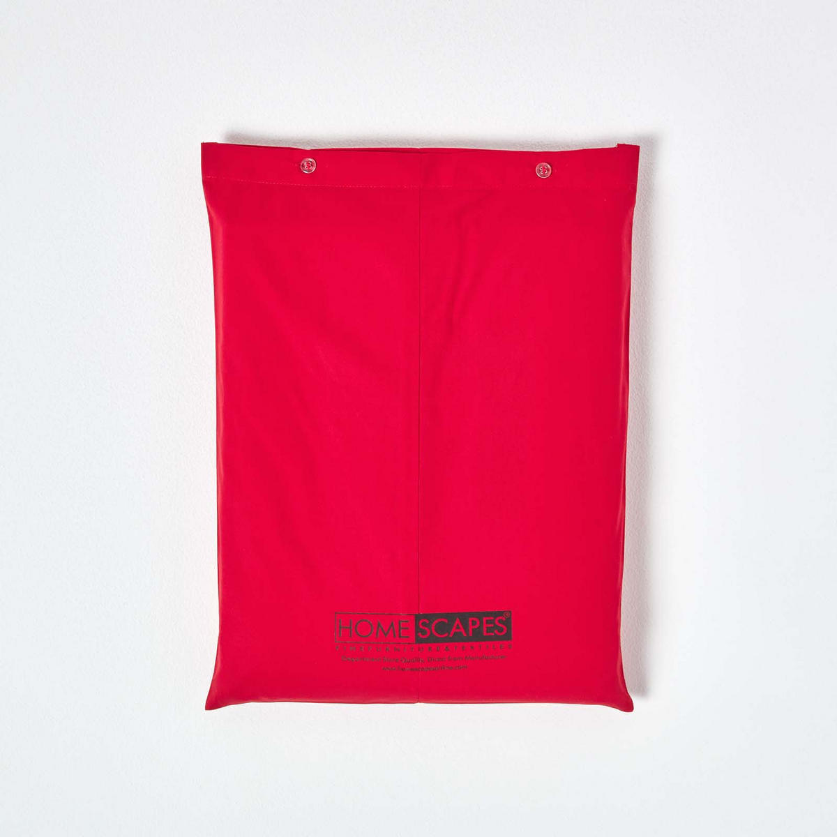 BETTLAKEN ohne Gummizug, Ägyptische Baumwolle, Fadendichte 200 - Rot, Textil (275/275cm) - Homescapes