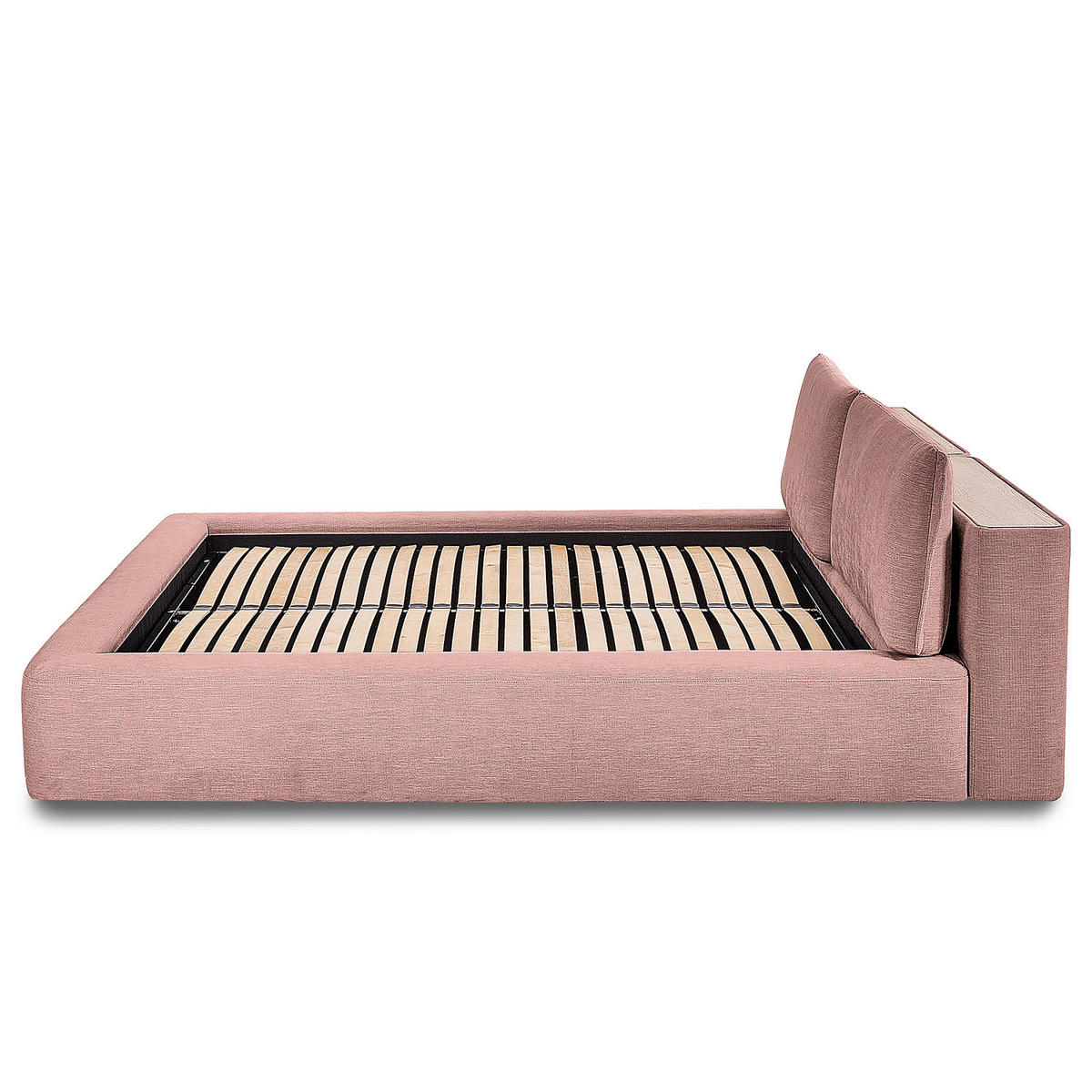 POLSTERBETT - Mauve, Textil (140/200cm) - home24