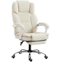 BÜROSTUHL in Beige 64x73x120 cm mit verstellbarer Rückenlehne und ausziehbarem Fußteil - Beige, Kunststoff (73/120/64cm) - IVMEU