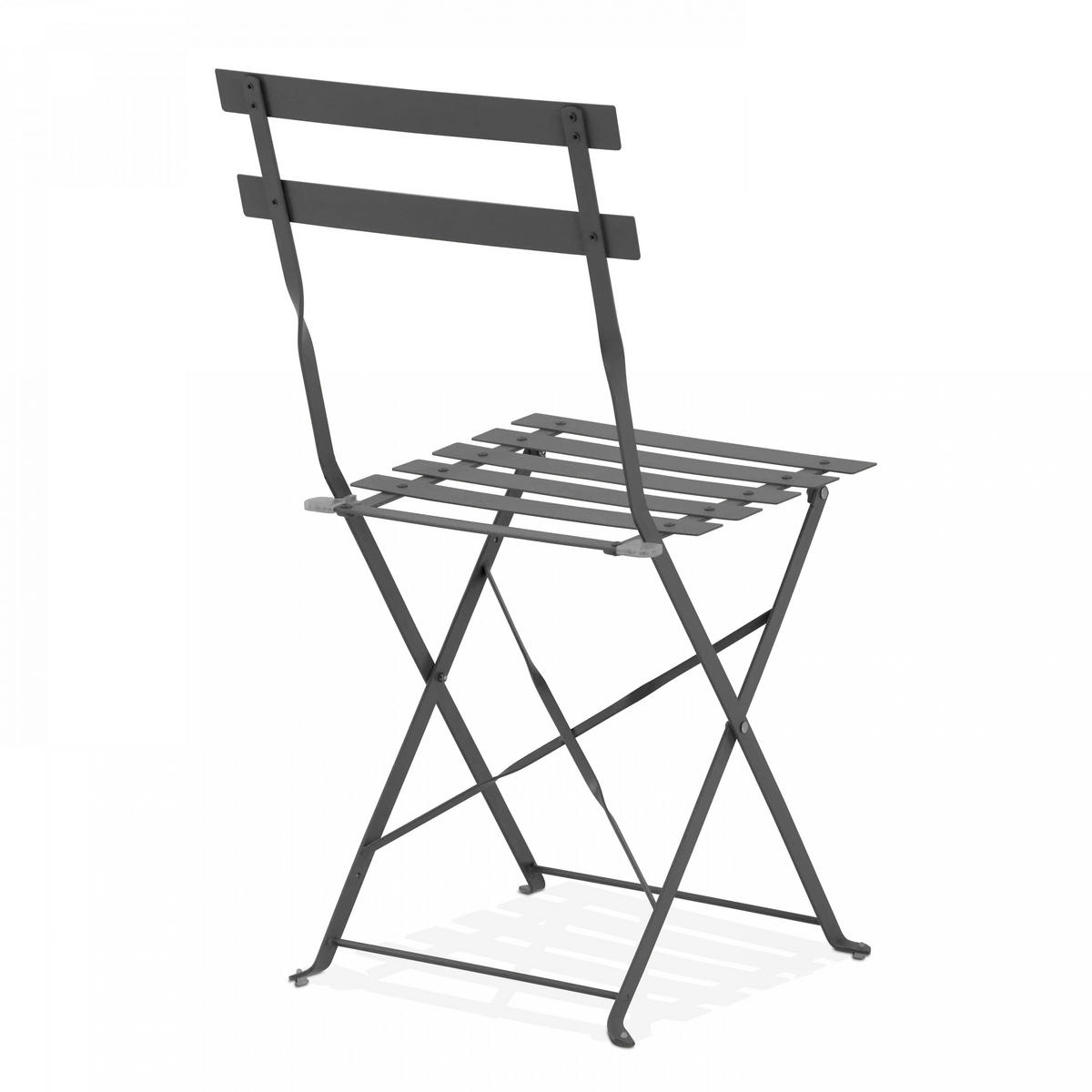 GARTENSET, Grau - Grau, Metall - Oviala