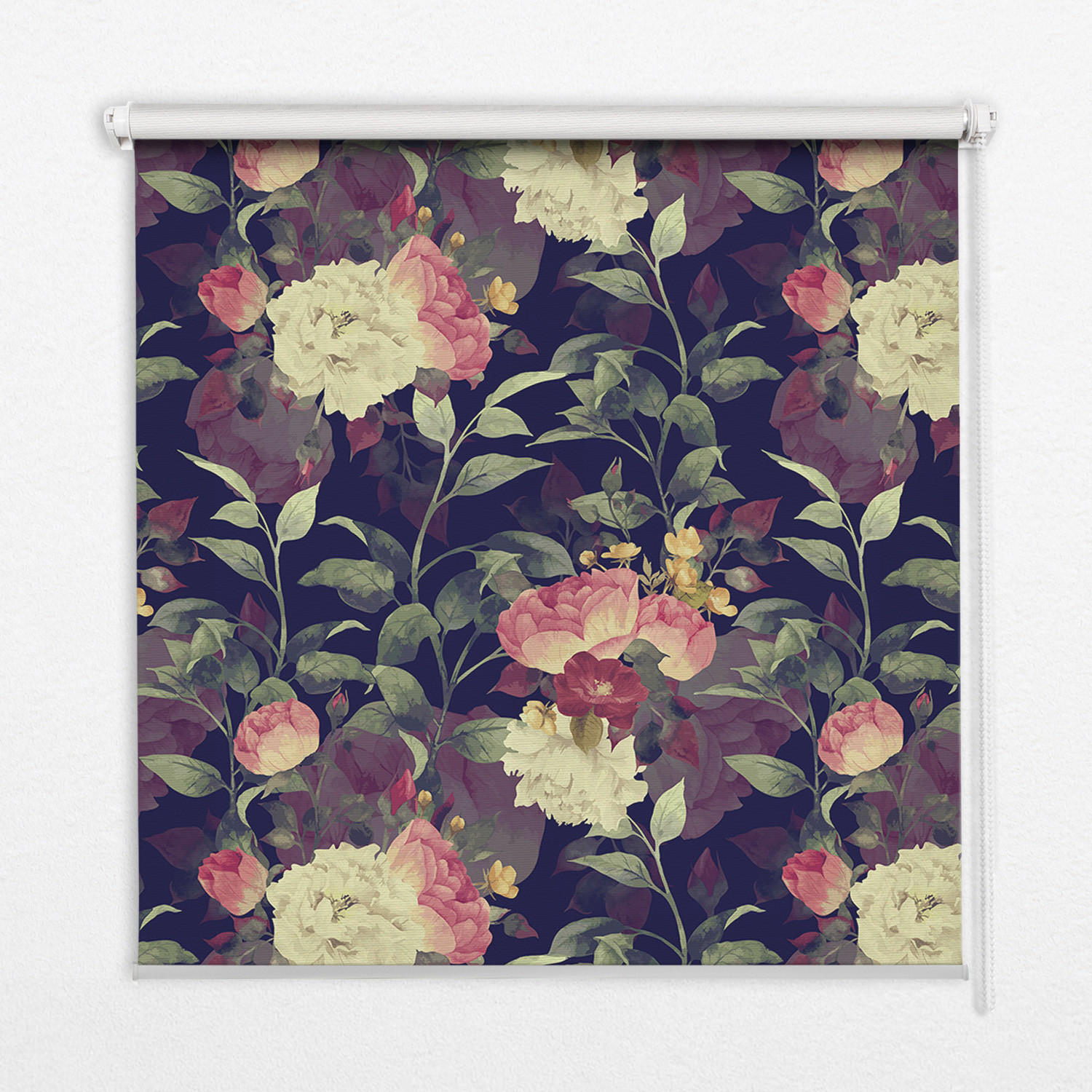 INNENROLLO - Fensterrollo - Rollo - 110x140 cm - Blumen - Grün, Kunststoff (110/140/0.5cm) - TULUP