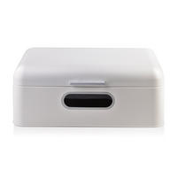 BROTKASTEN Samuel Weiß 42/22.5/17 cm Metall - Weiß, Metall (22.5/17/42cm) - Mondex