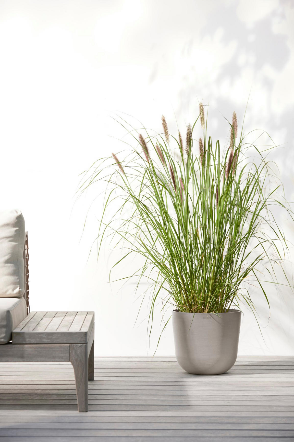 BLUMENTOPF Oslo 25/21,8 cm Taupe - Taupe, Kunststoff (25/21.8cm) - Ecopots