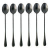 LÖFFEL 19 cm (6er-Set) - Schwarz, Metall - Intirilife