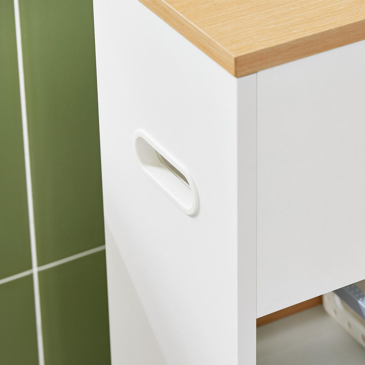 NISCHENREGAL Weiß - Weiß/Naturfarben, Holzwerkstoff (20/71/60cm) - SoBuy