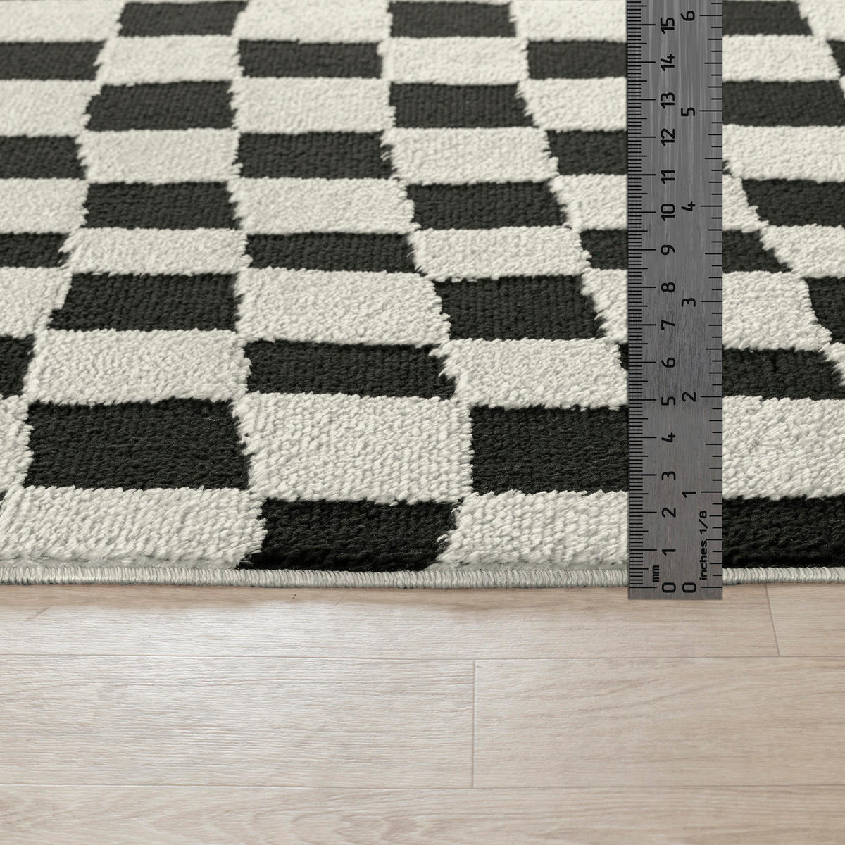 KURZFLORTEPPICH Irina 200/275 cm Schwarz - Schwarz, Textil (200/275cm) - LIVABLISS