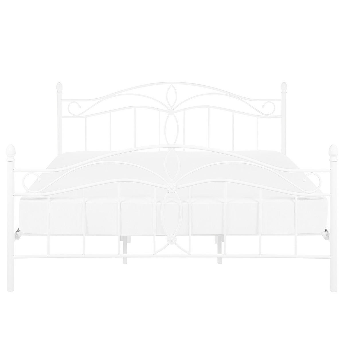 METALLBETT 180/200cm Weiß Antlia - Weiß, Metall (180/200cm) - Beliani