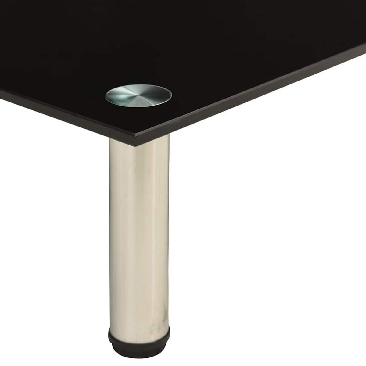 TV-TISCH 60/35/17 Cm Schwarz Hartglas - Schwarz, Glas (30/50/150cm) - vidaXL