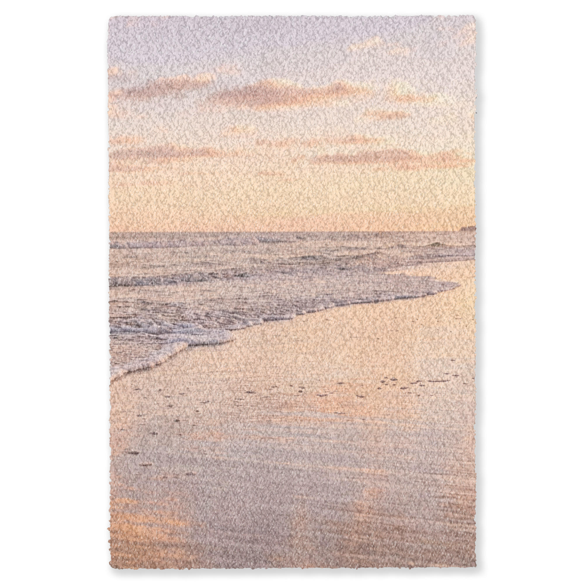 TEPPICH - Strand - Brandung - Wolken - 150x230 cm - Hellrosa, Kunststoff/Textil (150/0.4cm) - OnlyWow