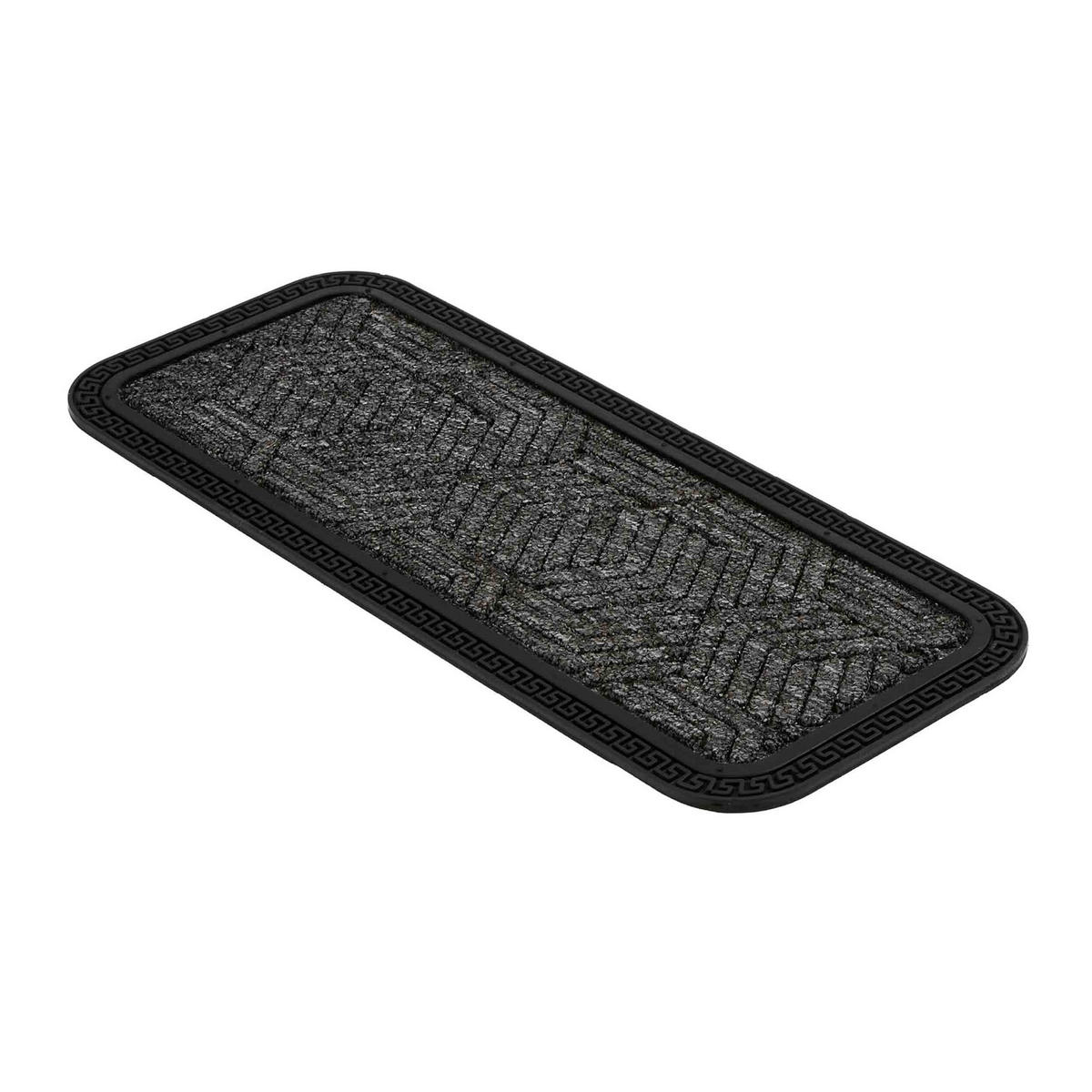 FUSSMATTE AUßEN BORDER STAR 4ER SET - Dunkelgrau, Textil (25/60cm) - Astra