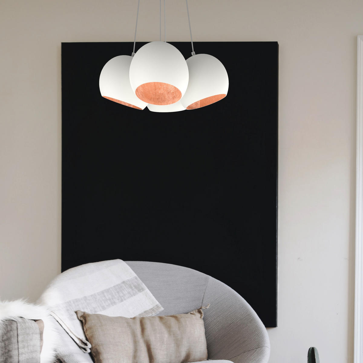 HÄNGELEUCHTE - Kupferfarben, Metall (25/25/20cm) - Lumicom