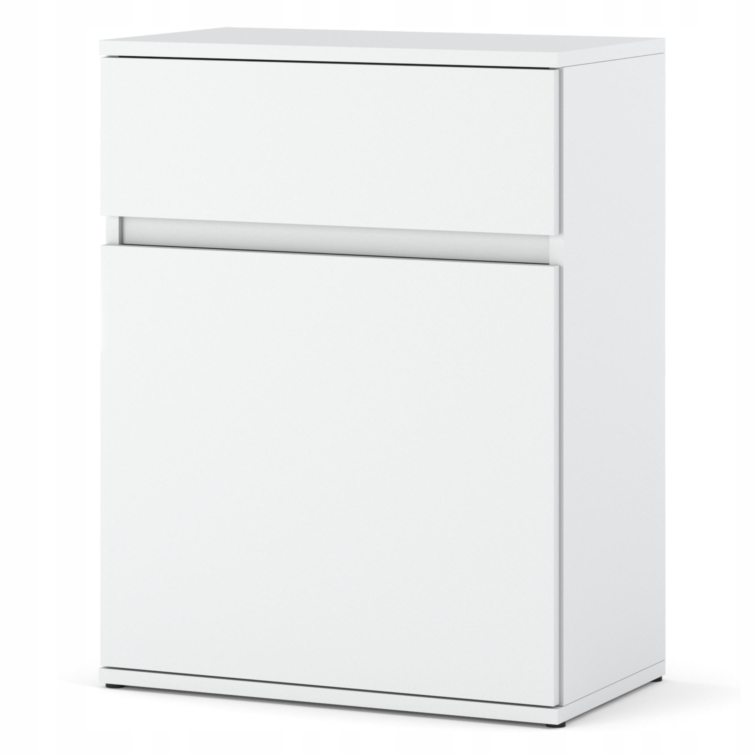 KOMMODE MIT SCHUBLADE – weiß - Weiß, Holz (60/78/35cm) - Stiv Meble