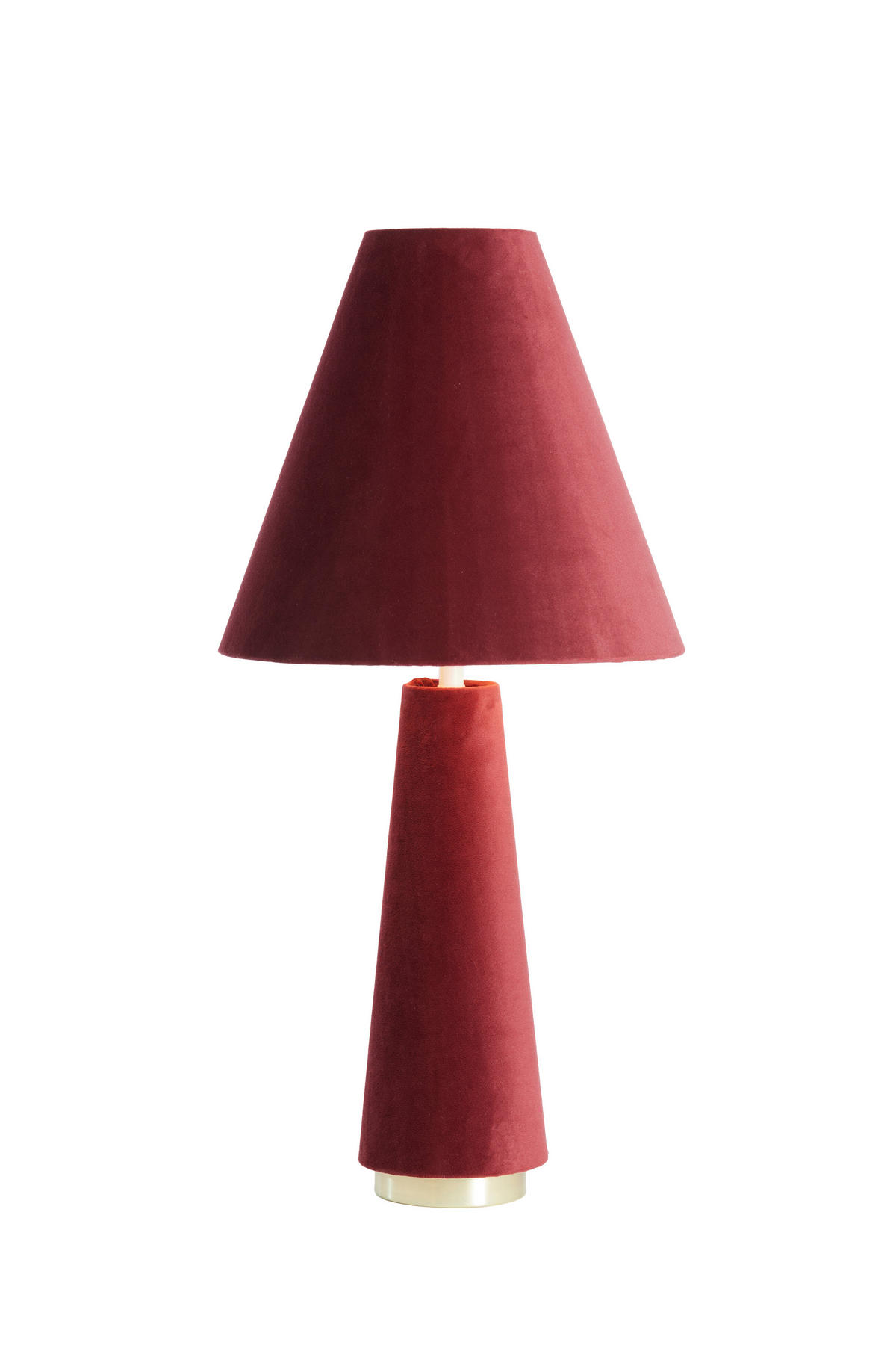 TISCHLAMPE Devia Rot Ø30/61 cm - Rot, Textil (30/30/62.5cm) - Light & Living