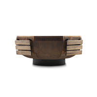 FEUERSCHALE mit Grillring WOX Corten 115 x 115 x 50 cm 96 kg aus Cortenstahl - Kupferfarben, Metall (115/50/115cm) - The Favilla