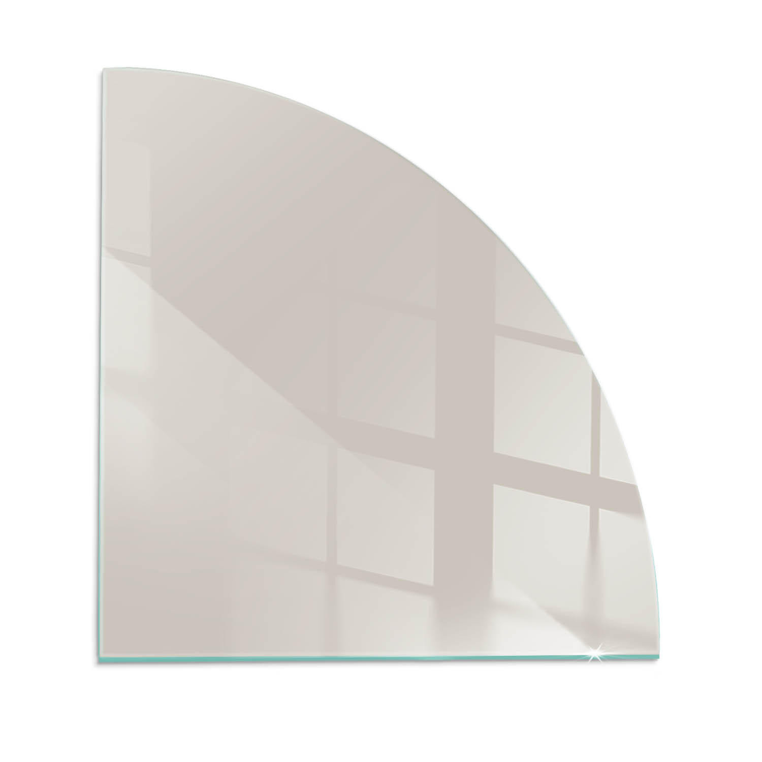 ArtPrintCave Glasplatte Creme 100x100x0.4 cm