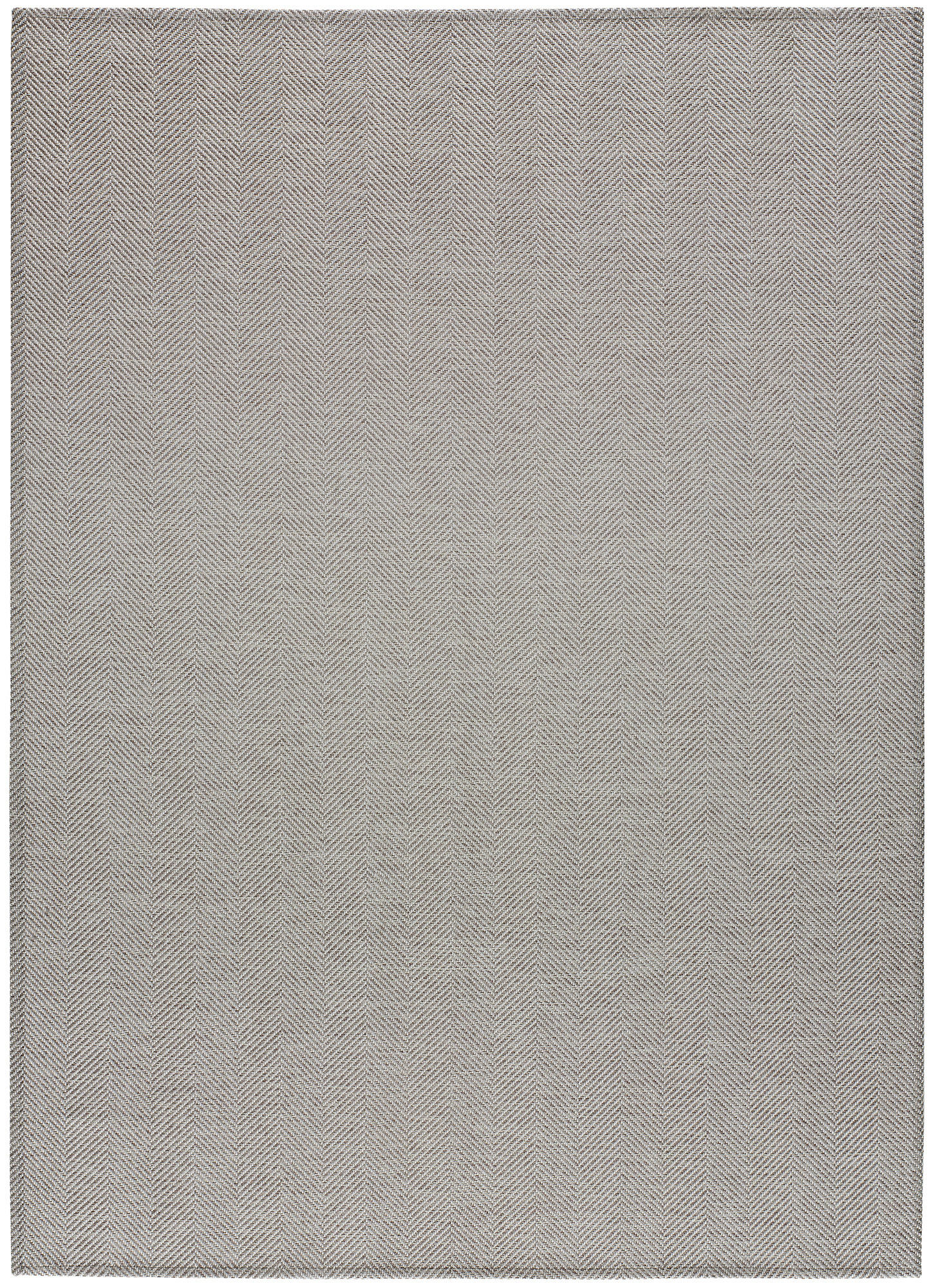 FLACHWEBETEPPICH Silber Espiga 140/200 cm - Silberfarben, Textil (140/200cm) - Atticgo