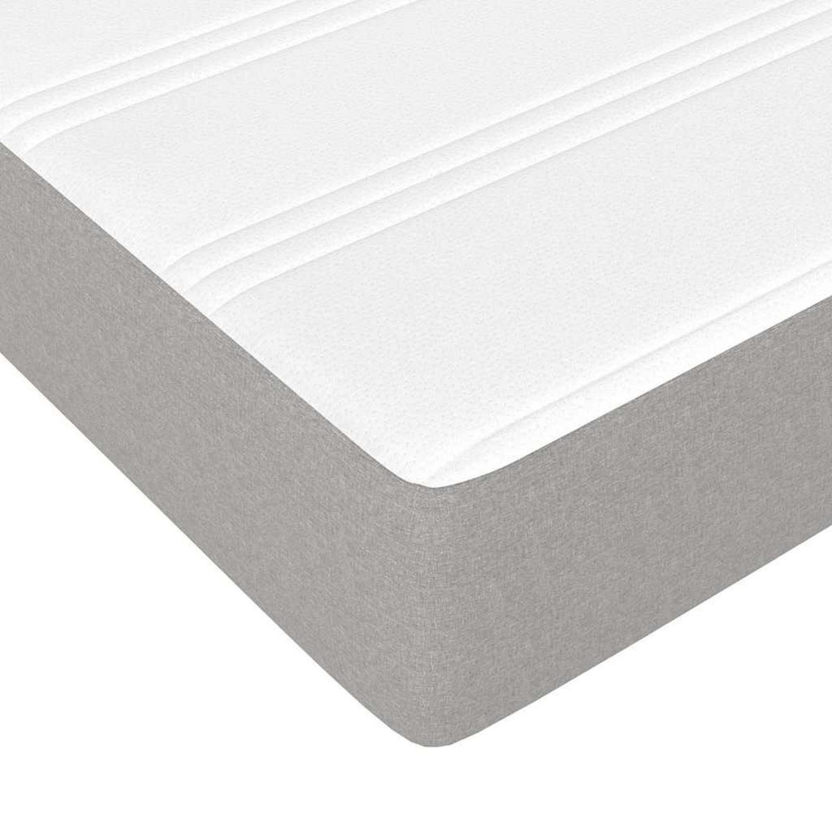 BOXSPRINGBETT 100/200 Cm Grau Gewebe - Grau, Textil (100/203cm) - vidaXL