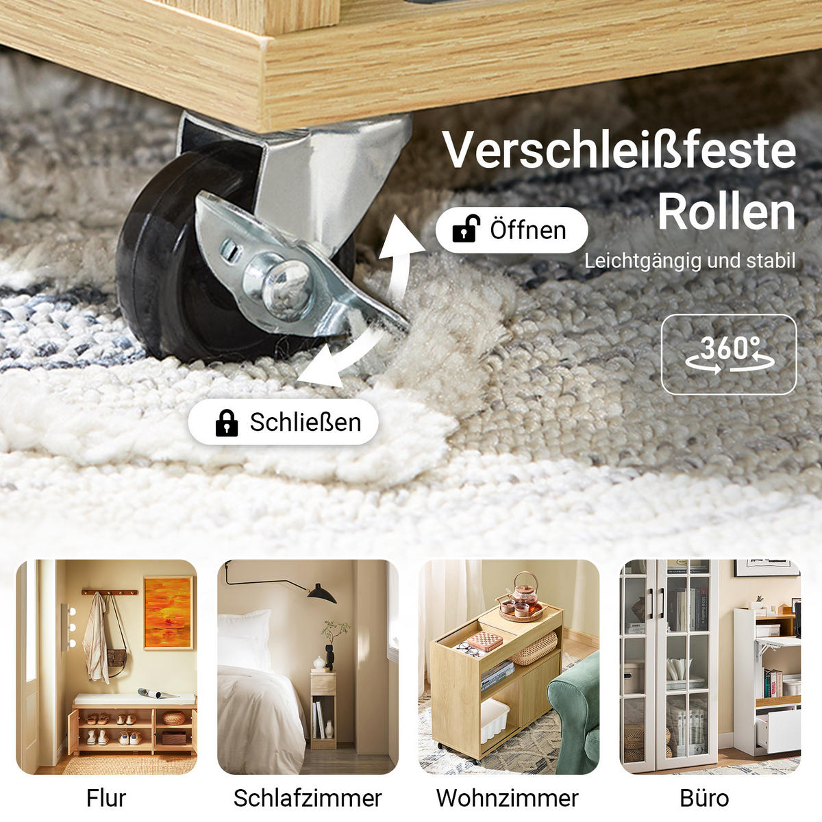 BEISTELLTISCH Natur - Naturfarben, Holzwerkstoff (70/30/60cm) - SoBuy