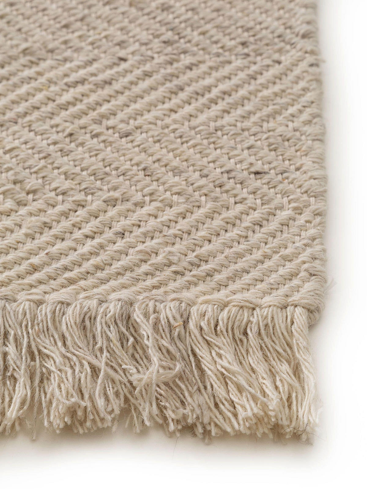 WOLLTEPPICH-LÄUFER Lars Cream 70x200 cm - Creme, Textil (70/200cm) - benuta Pure