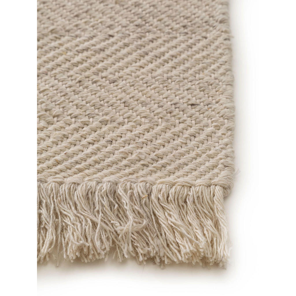 Thumbnail - benuta Pure Wollteppich, Creme, Textil, Gestreift, Rechteckig, 80x150 cm, Gots, pflegeleicht, Teppiche & Böden, Teppiche...