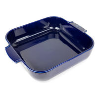 AUFLAUFFORM Keramik Appolia 36cm Quadratisch Blau Spülmaschinenfest - Blau, Keramik (31/36/8.2cm) - PEUGEOT