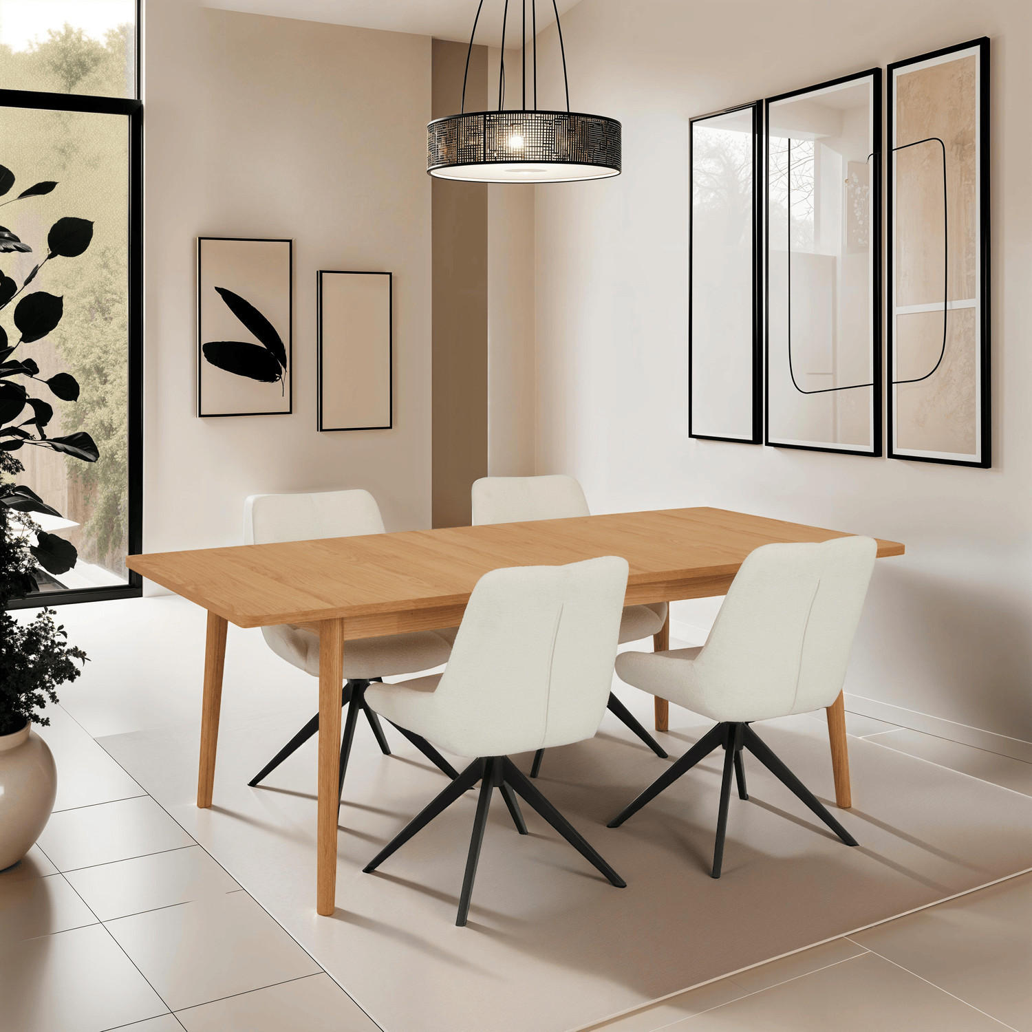 ESSTISCH 100/200/75 Eiche massiv rechteckig - Eichefarben/Braun, Holz/Holzwerkstoff (100/200/75cm) - Furnhouse