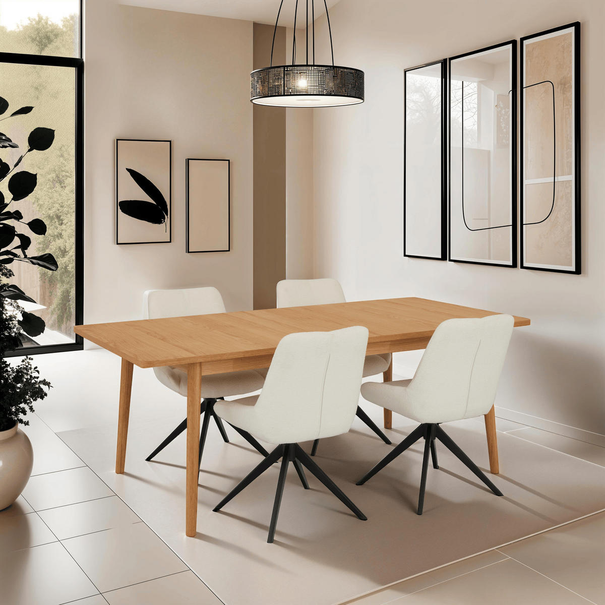 ESSTISCH 100/200/75 Eiche massiv rechteckig - Eichefarben/Braun, Holz/Holzwerkstoff (100/200/75cm) - Furnhouse
