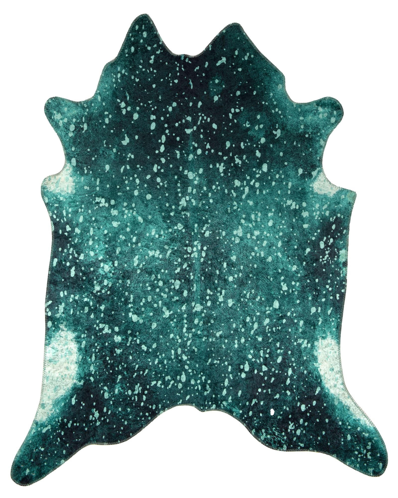 KUNSTFELLTEPPICH Bionda 130x170 cm - Petrol, Textil (130/170cm) - Gino Falcone