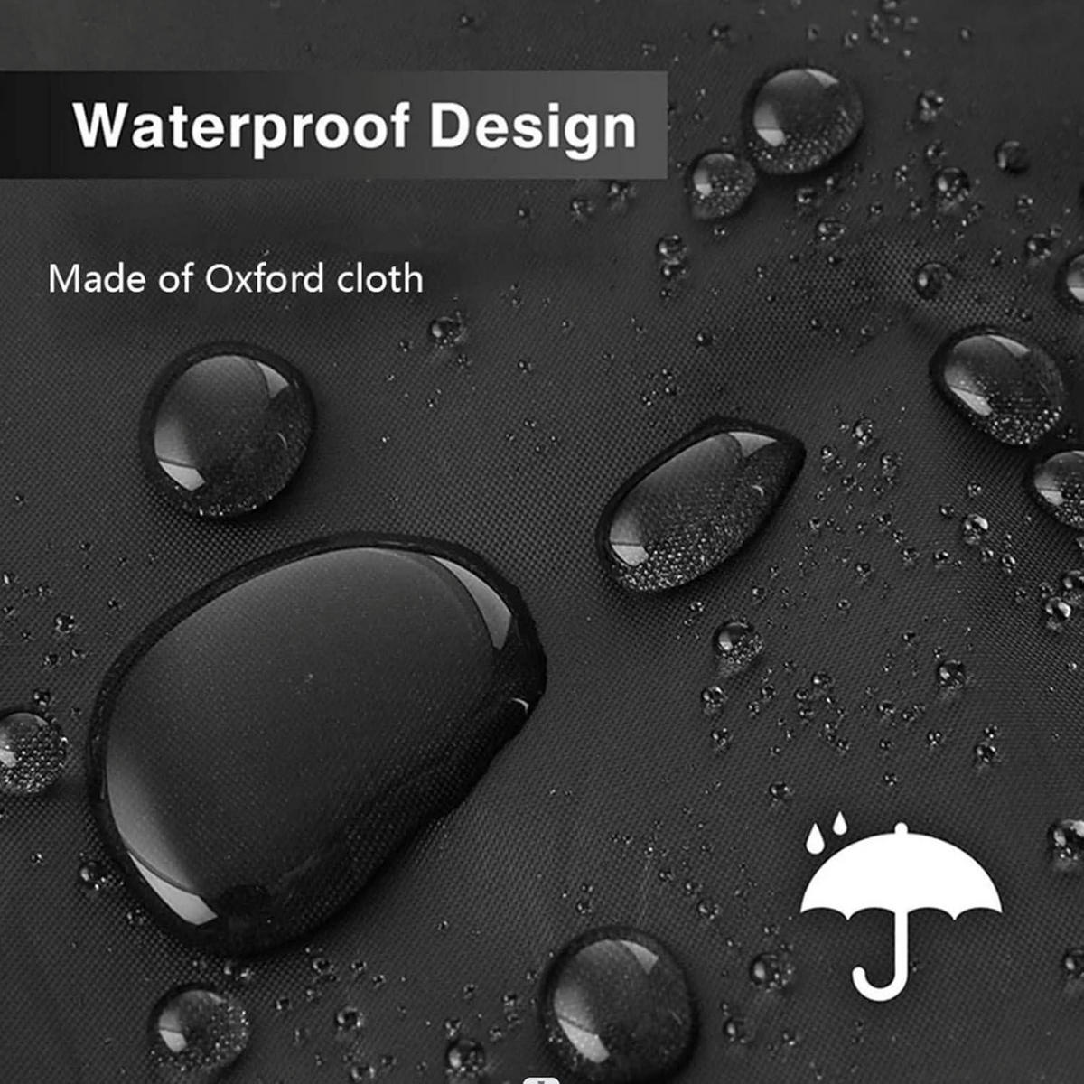 FAHRRADABDECKUNG für 2 Fahrräder 205 x 110 x 80 cm Oxford Wasserdicht - Schwarz, Textil (110/80/205cm)