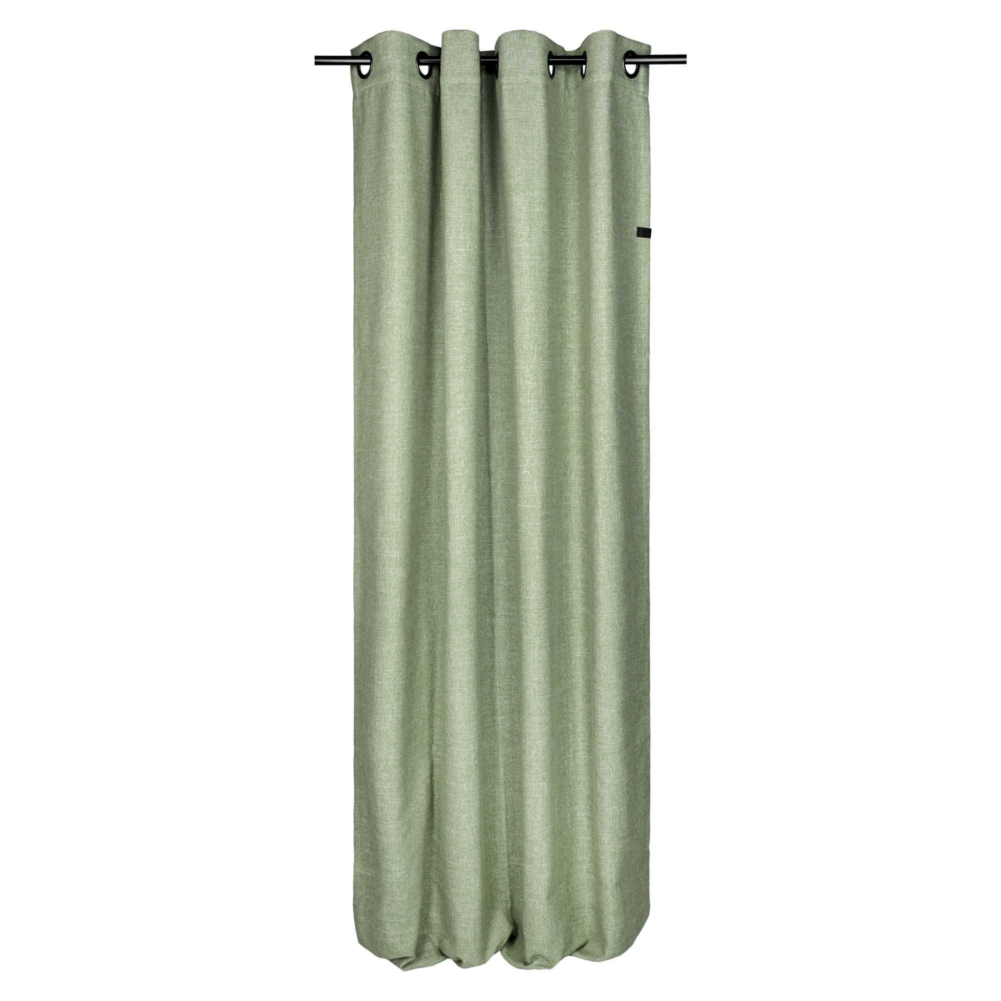 ÖSENVORHANG COAST - Grau, Textil (140/1/250cm) - Schöner Wohnen