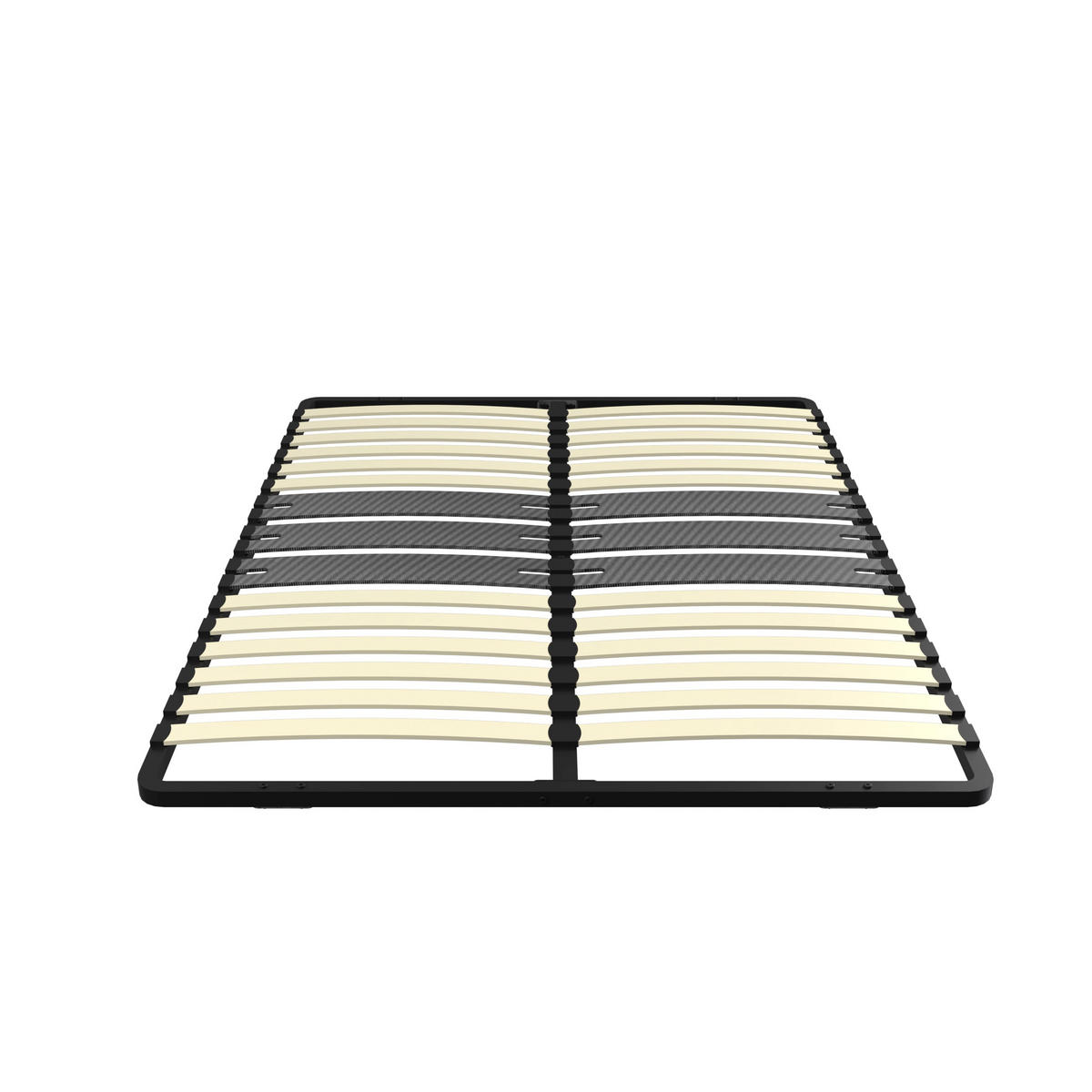 LATTENROST naturbelassen, 140/190 cm, 2 × 15 Latten aus Pappelholz - Multicolor, Metall (140/190cm) - DEWINNER
