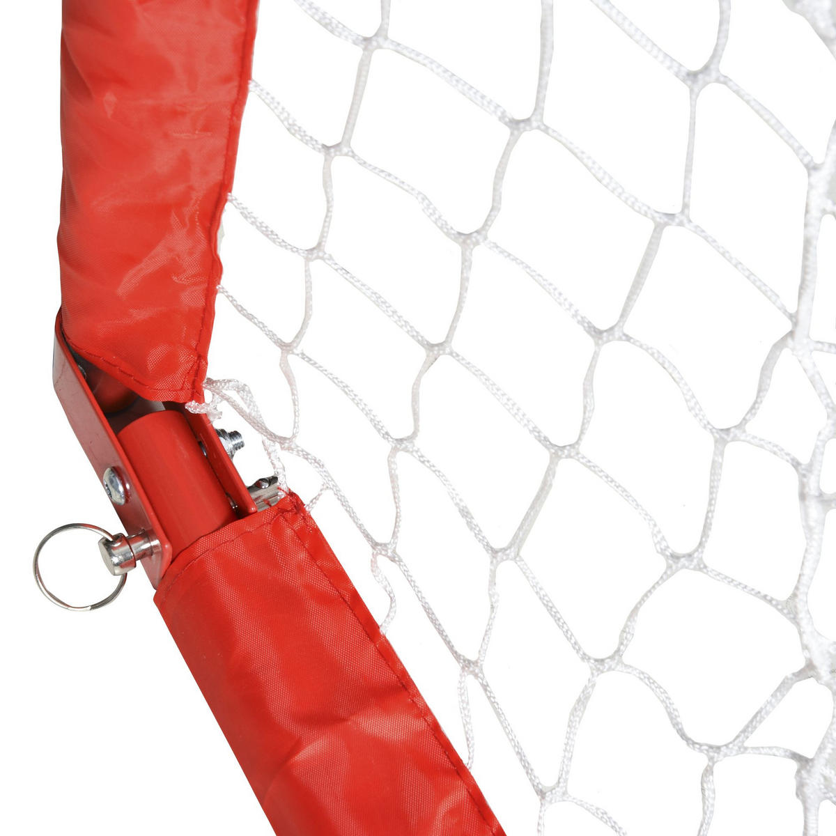 FUSSBALLTOR, Stahl(Q195), Rot, 90L x 36B x 60H cm - Rot, Metall (36/90cm) - HOMCOM