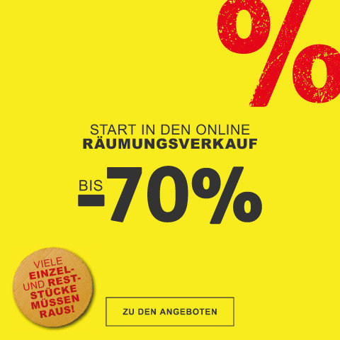 Start in den  Online R&auml;umungsverkauf