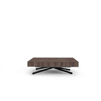 COUCHTISCH SANNA X - Anthrazit/Schwarz, Holzwerkstoff/Metall (80/120/27cm) - Meblini