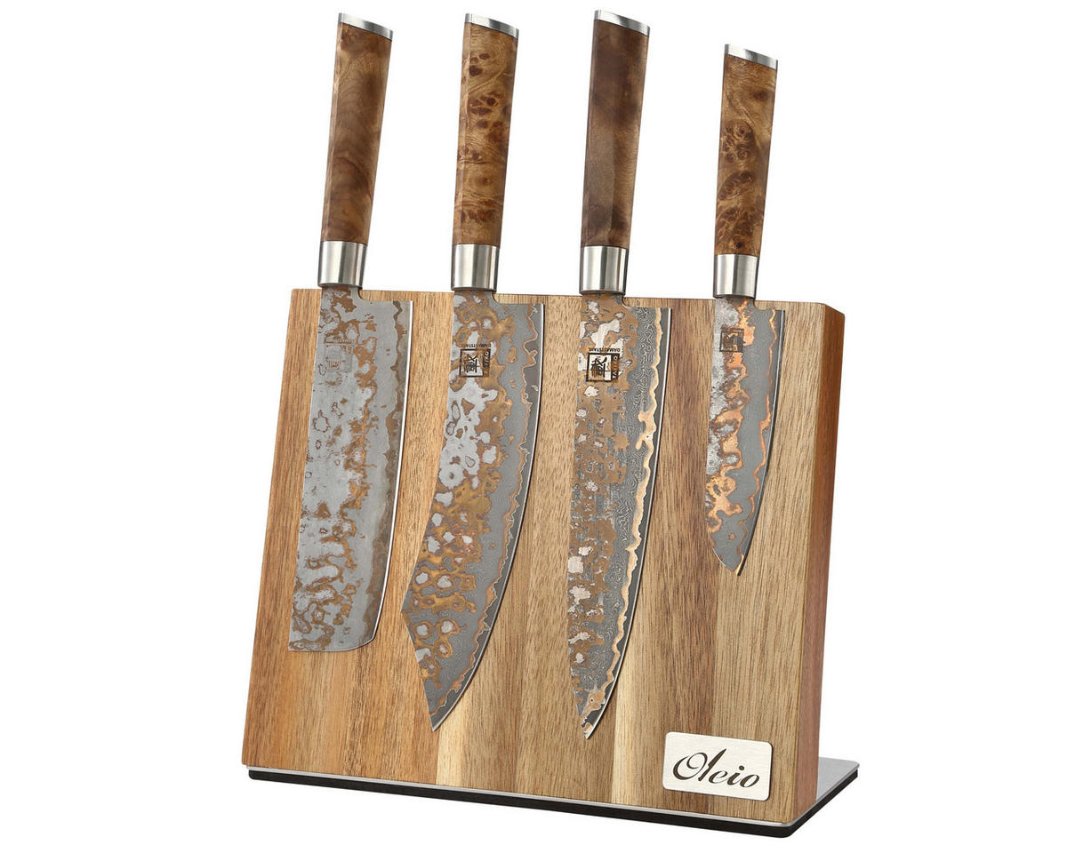 MAGNETISCHES MESSERBRETT - Akaziefarben, Holz (23/10.5/27.5cm) - Oleio