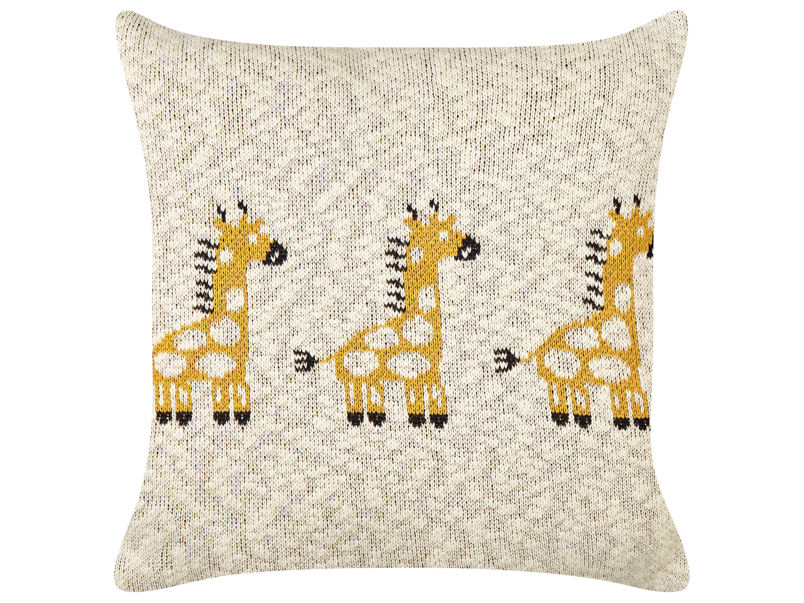 DEKOKISSEN 2er-Set Beige 45/45 cm Chilari - Beige/Gelb, Textil (45/45cm) - Beliani