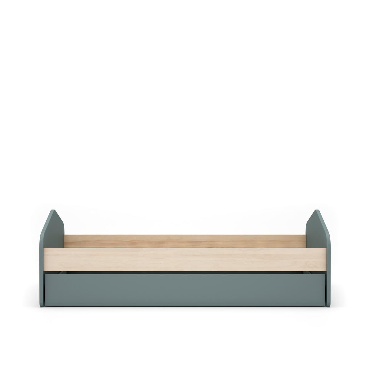 BETT 90x200 cm mit Schublade Bett 90x190 cm - LÉONIE - Grün, Holz (190/90cm) - Calicosy